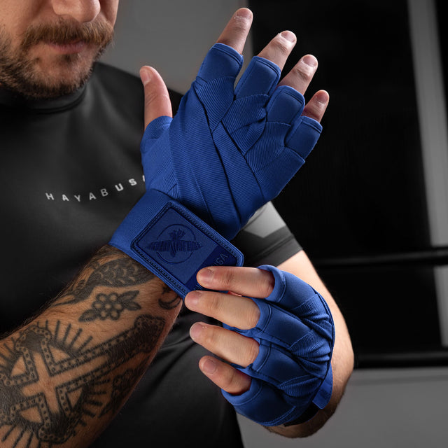 Bende da boxe Hayabusa Knuckle Guard – Blu