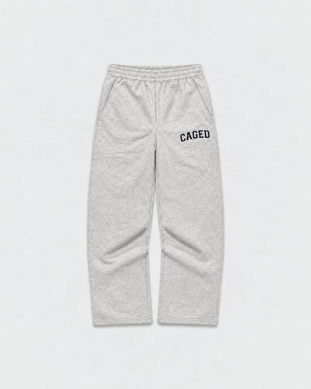 Calças de treino Caged Varsity – Cinzento Mesclado