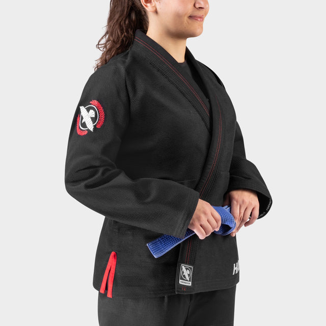 Kimono BJJ Hayabusa Valor Lightweight – Donna Nero