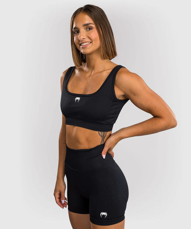 Brassière de sport Venum Sculpt Long – Noir/Blanc