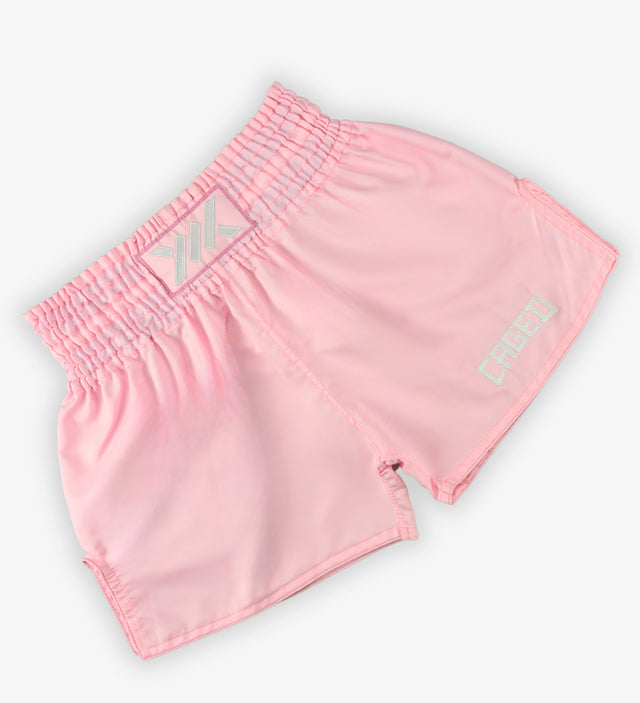 Shorts de Muay Thai Caged Classic – Rose bébé femme