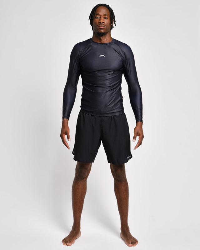 Caged Tactical Rashguard Lange Mouwen – Sort