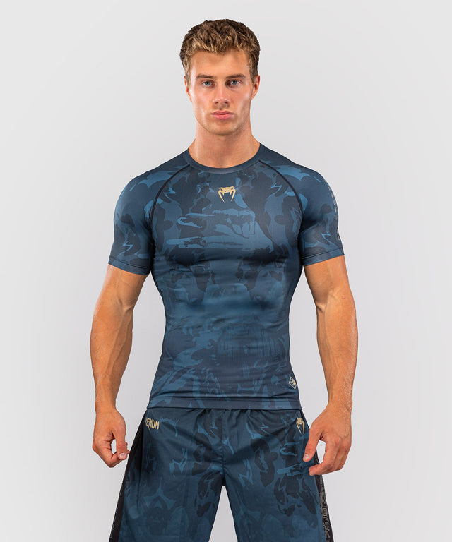 Venum Rashguard Fushiguro Krátké rukávy – Modrý