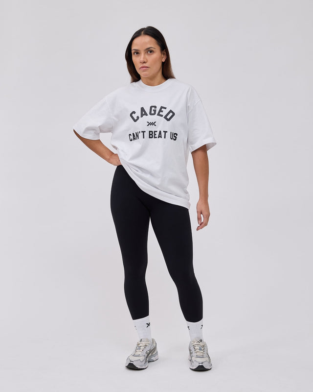 Caged Club T-shirt – Bílé