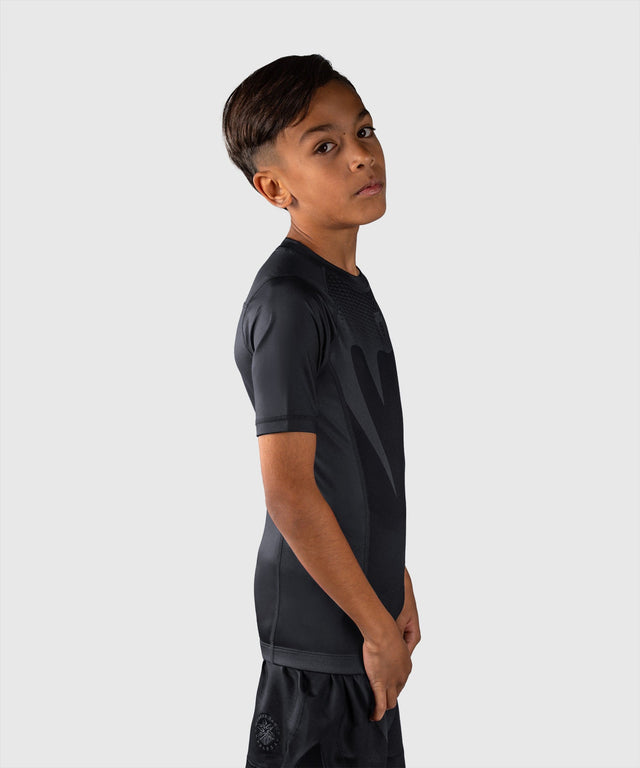 Venum Attack Rashguard Korte Mouwen Kinder – Schwarz/Gold