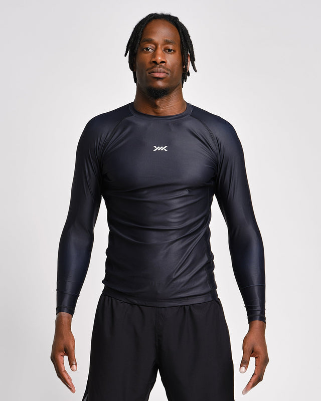 Caged Tactical Rashguard Lange Mouwen – Sort