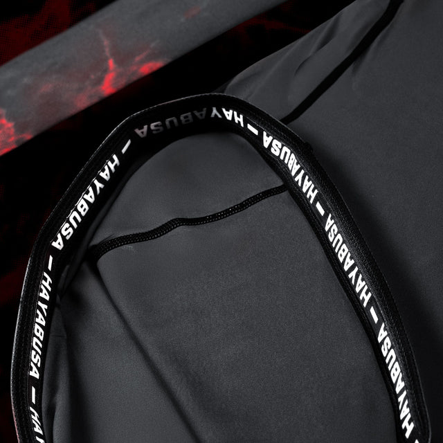 Rashguard Hayabusa x UFC BJJ Maniche Lunghe Donna – Nero/Rosso