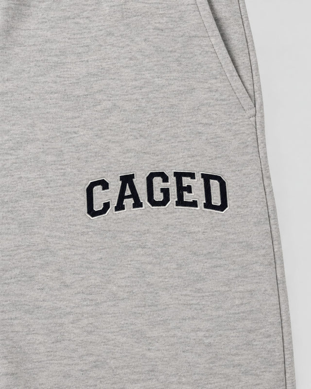 Calças de treino Caged Varsity – Cinzento Mesclado