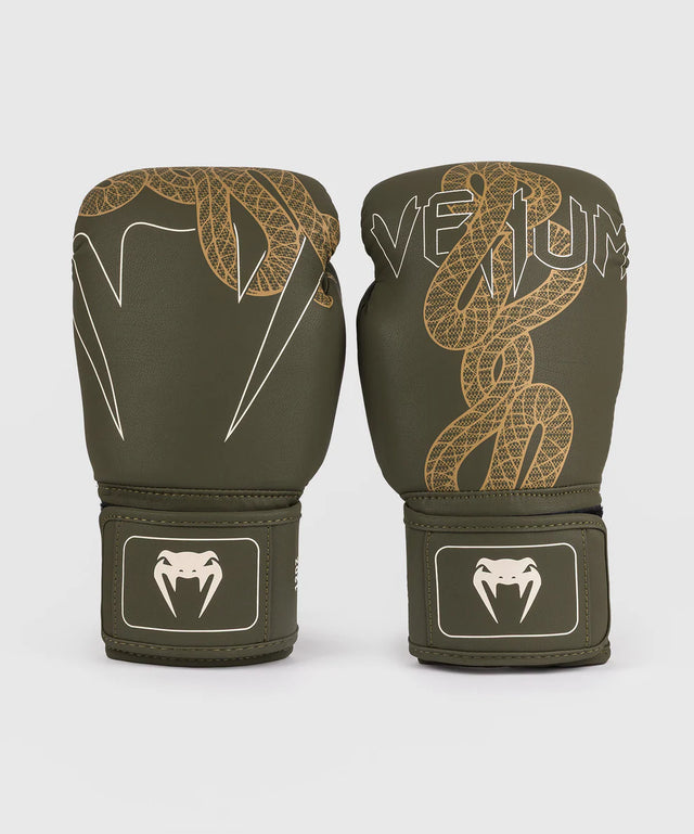Luvas de boxe Venum Serpenti – Caqui Verde