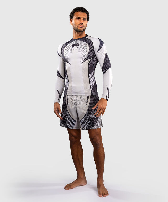 Venum Rashguard Galactic 3.0 Mâneci Lungi - Alb Crem/Negru