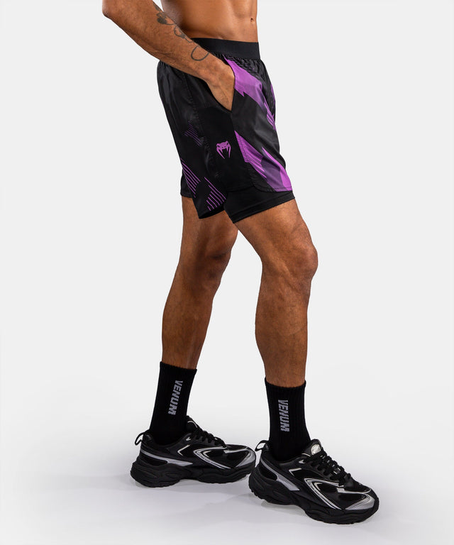 Venum Kompressionsshorts No-Gi 6.0 – Sort/Lilla