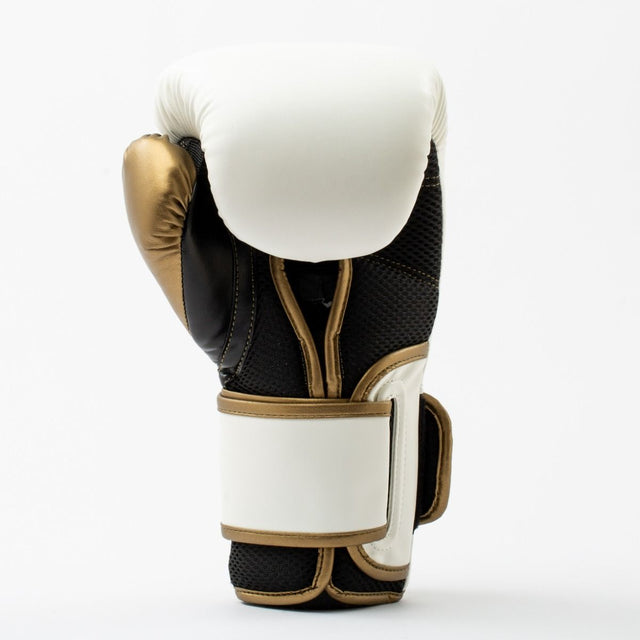 Luvas de boxe Everlast Powerlock 2R – Branco/Ouro
