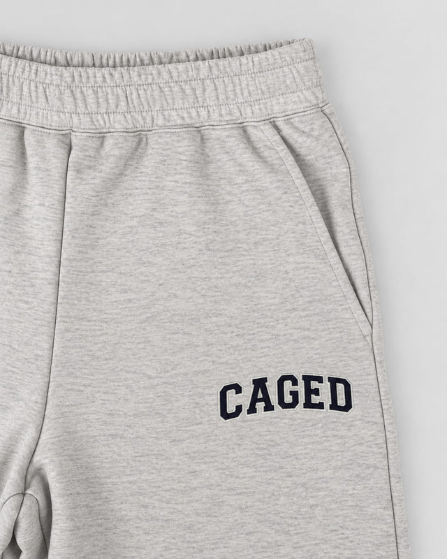 Calças de treino Caged Varsity – Cinzento Mesclado
