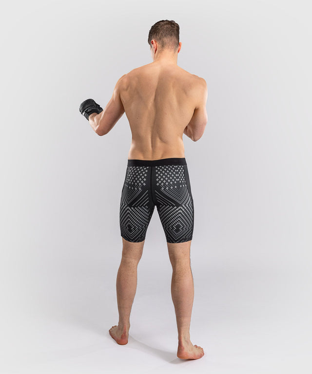 Shorts de compression Venum Midnight Fury – Noir/Gris/Argent