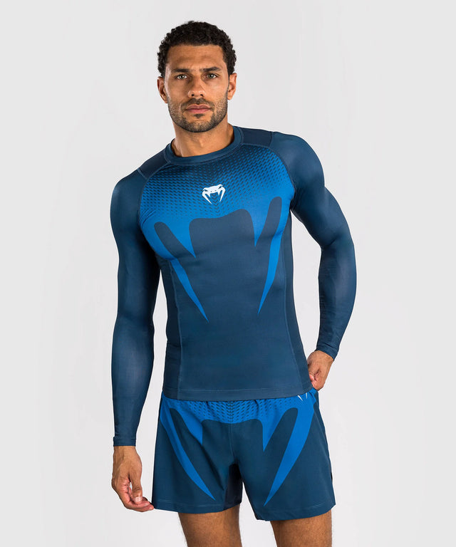 Rashguard Venum No Gi Maniche lunghe – Blu