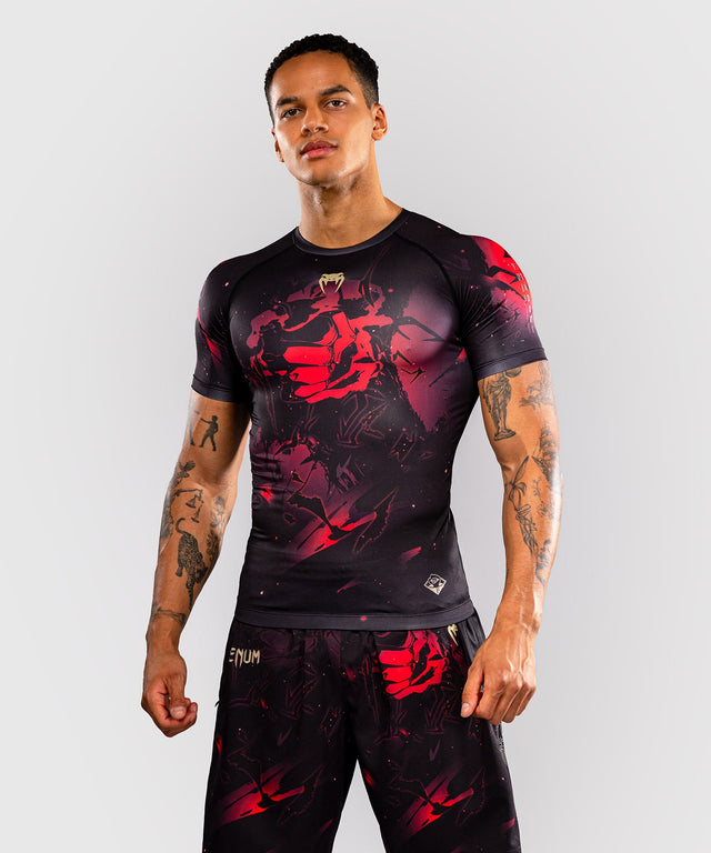 Rashguard Venum x Jujutsu Kaisen Itadori – Černá/Červená