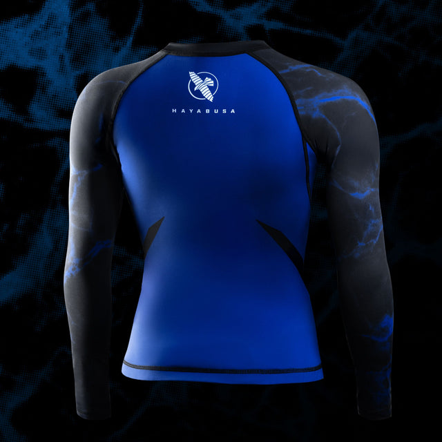 Hayabusa x UFC BJJ Rashguard Korte ærmer Dame - Sort/Blå