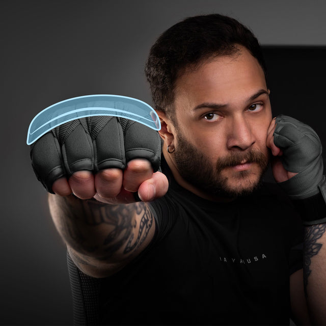 Hayabusa Håndbind Knuckle Guard – Grå