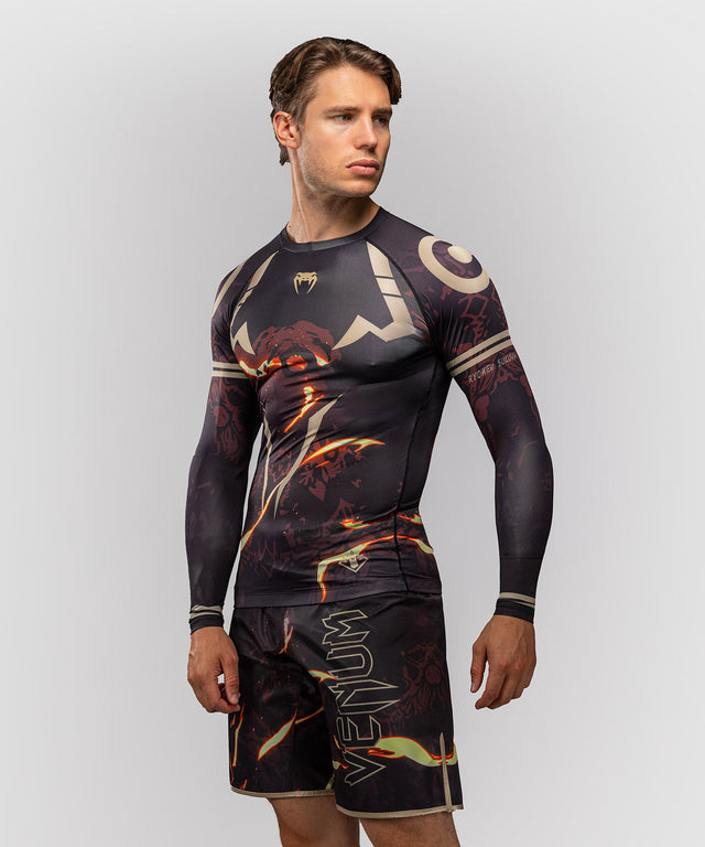 Venum Rashguard x Jujutsu Kaisen Sukuna Lange ærmer - Sort/Beige