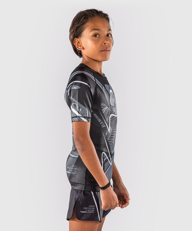 Venum Rashguard Crimson Viper 2.0 Short Sleeve Kids – Black/Grey