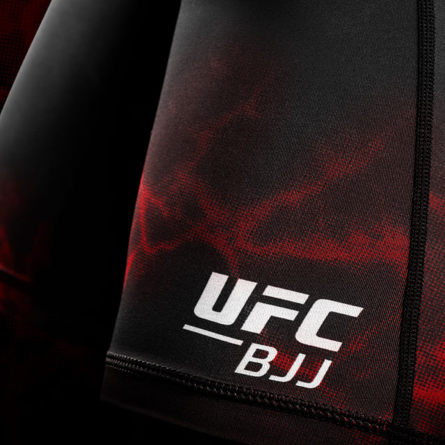 Shorts de compression BJJ Hayabusa x UFC – Noir/Rouge