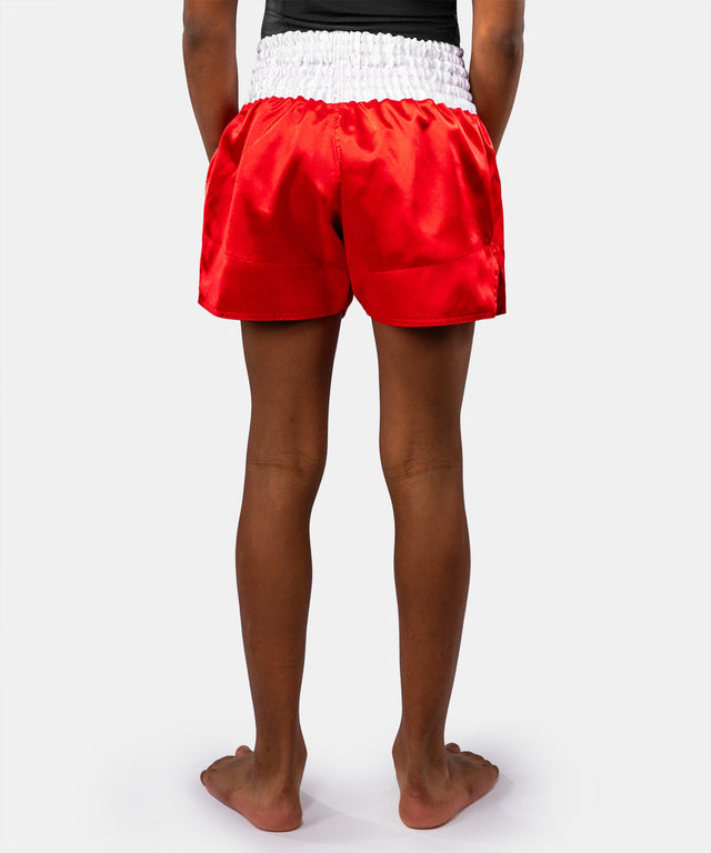 Shorts de Muay Thai Venum Classic Enfant - Rouge feu