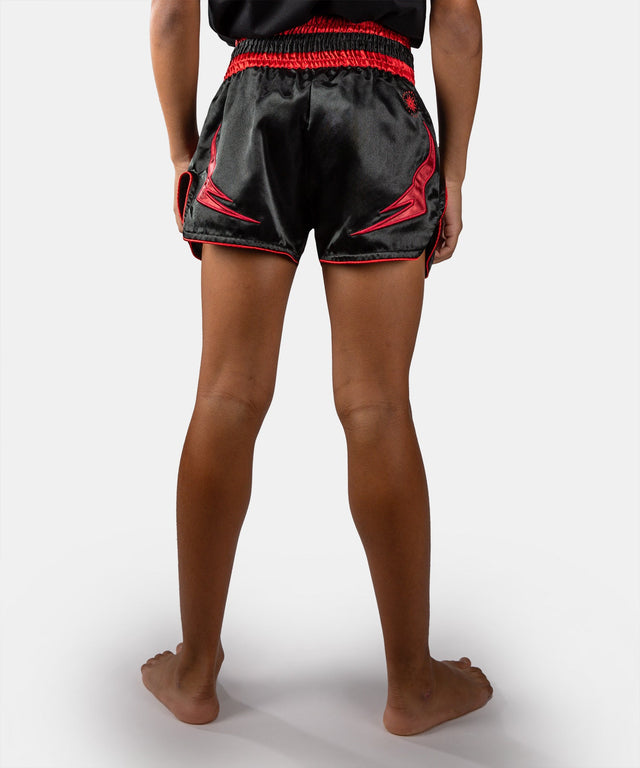 Shorts de Muay Thai Venum Attack Enfant – Noir/Rouge