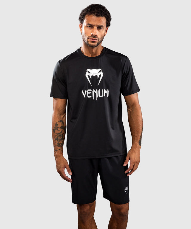 Venum T-shirt Classic Dry Tech – Sort/Sølv