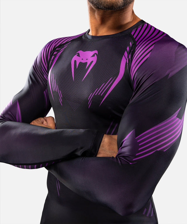 Venum Rashguard No-Gi 6.0 Långärmad – Svart/Lila