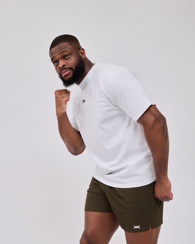 Caged Classic T-Shirt - Bílé