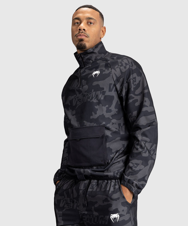 Chaqueta de entrenamiento Venum Trooper – Negro/Gris oscuro