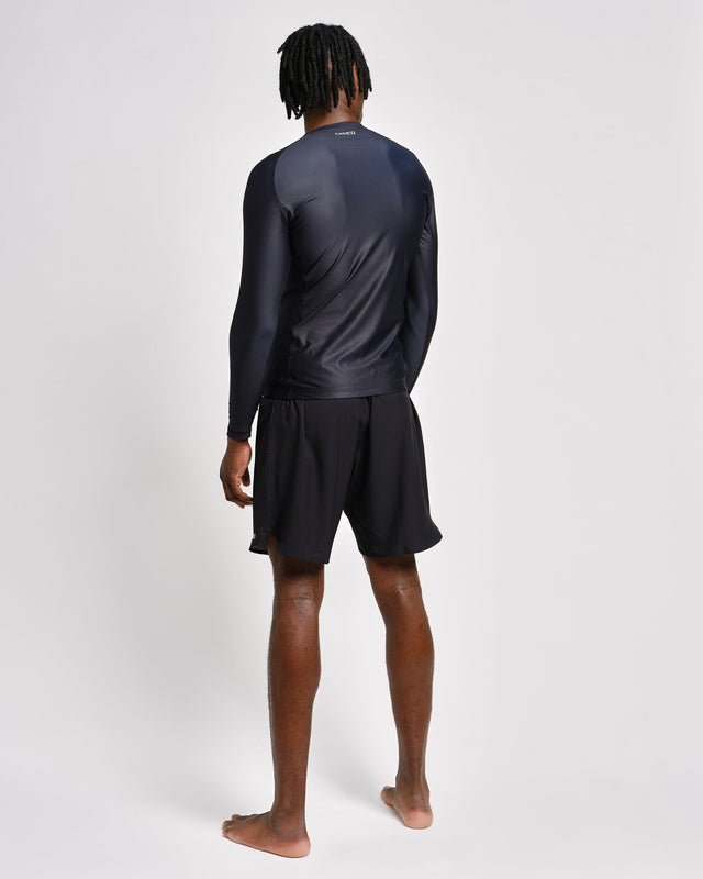 Caged Tactical Rashguard Lange Mouwen – Sort