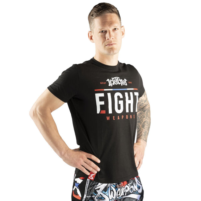 8 WEAPONS T-shirt The Fight – Sort