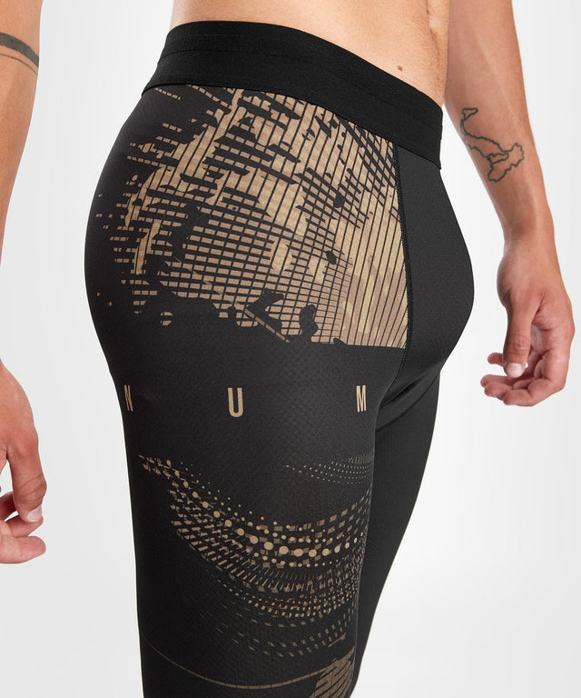Shorts de compression Venum Gorilla Jungle – Noir/Sable