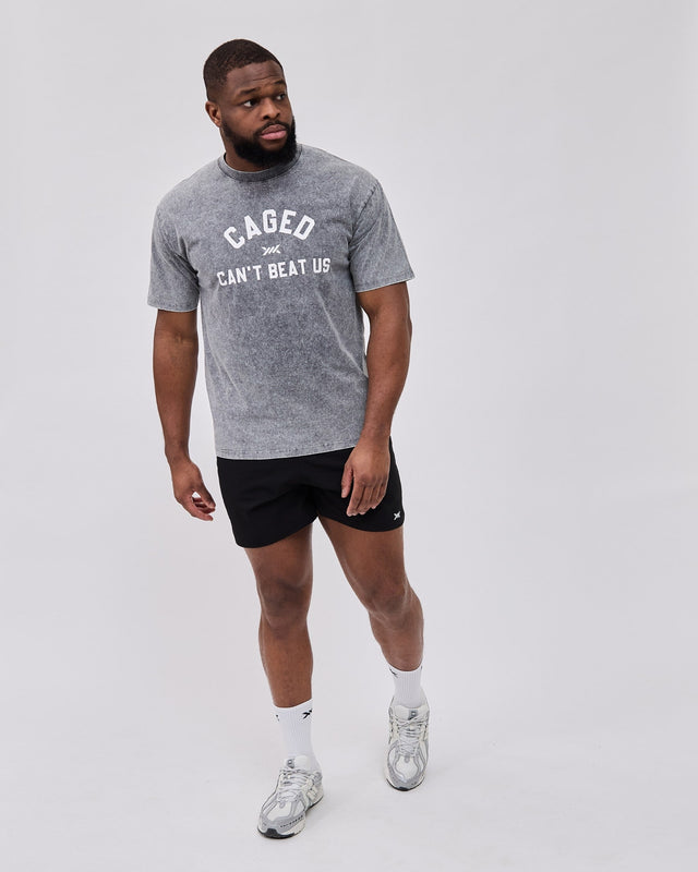 Caged Club T-Shirt – Washed Grau
