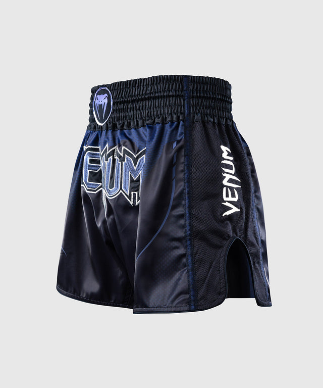 Pantaloncini Muay Thai Venum G-Core – Blu marino/Bianco