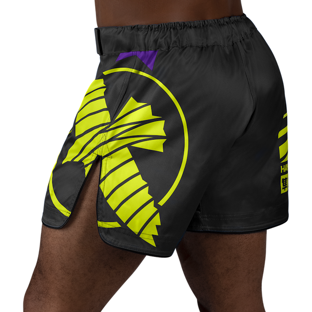 Shorts de MMA Hayabusa Icon – Noir/Néon