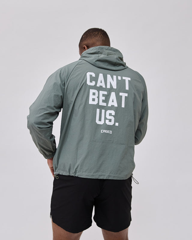 Caged Hooded Ultralight Windbreaker – Mint