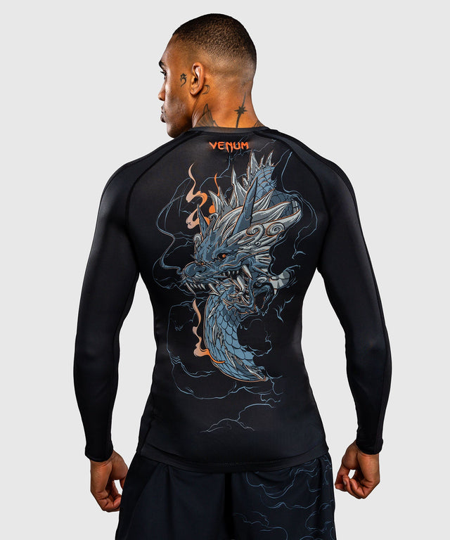 Rashguard Venum Thunder Dragon Maniche Lunghe – Nero/Grigio/Rame