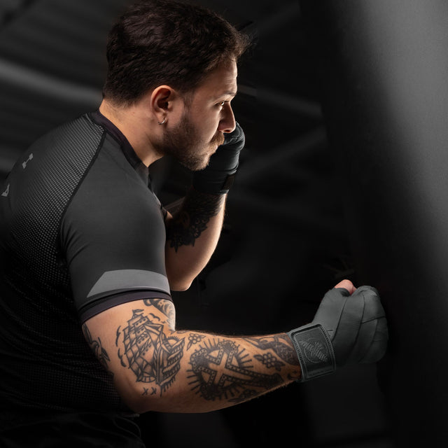 Hayabusa Håndbind Knuckle Guard – Grå