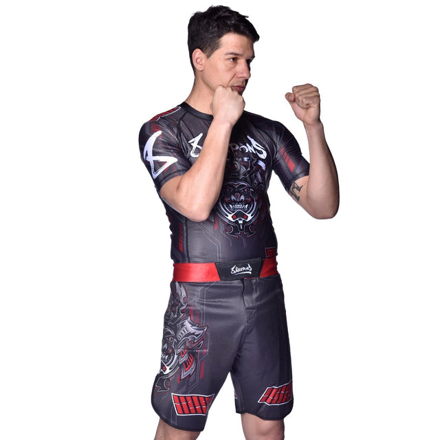 Pantaloncini MMA 8 WEAPONS Samurai 2.0 – Nero/Rosso