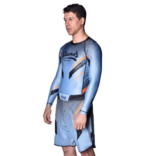 8 WEAPONS MMA-shorts Shift – Isgrå/Orange