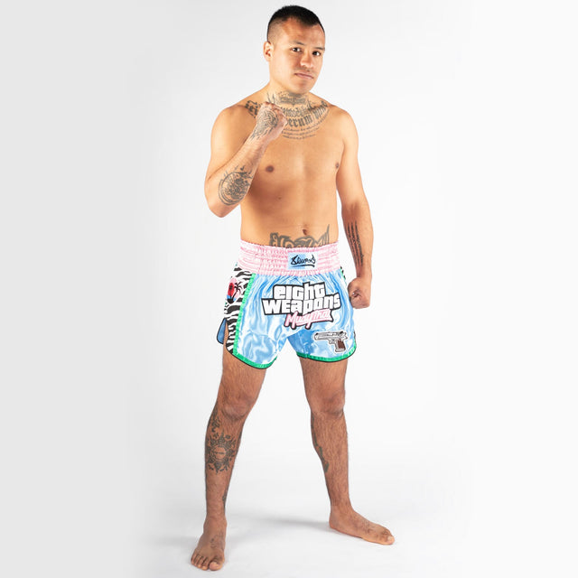 Pantaloni scurți Muay Thai 8 WEAPONS Miami Thai – Miami