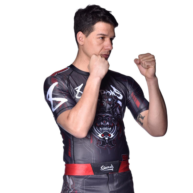 Rashguard 8 WEAPONS Samurai 2.0 – Noir/Rouge