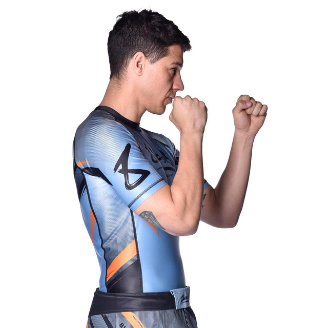 Rashguard 8 WEAPONS Shift – Gris glace/Orange