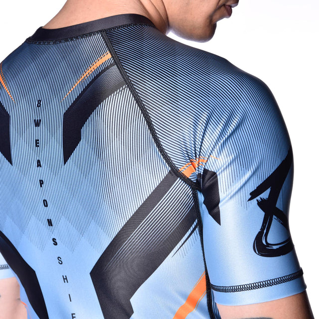 Rashguard 8 WEAPONS Shift – Gris glace/Orange