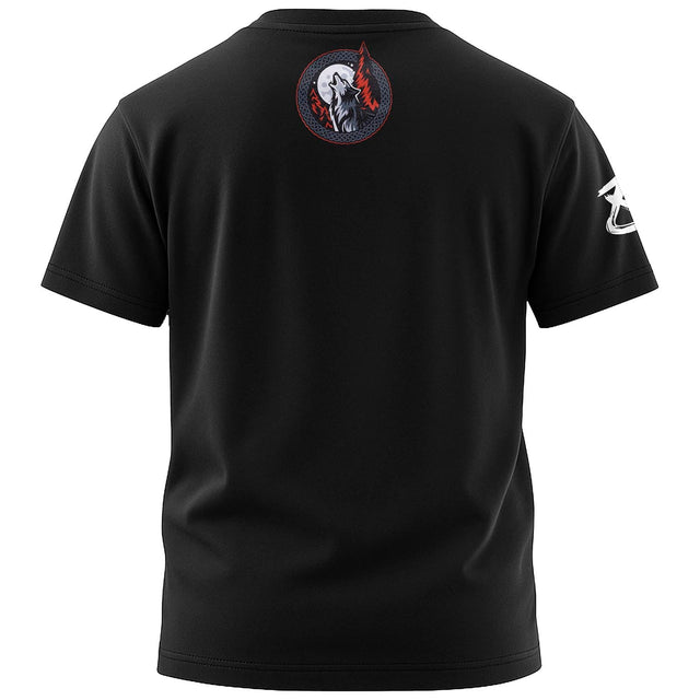 8 WEAPONS T-shirt Beastial Wolf – Sort/Rød