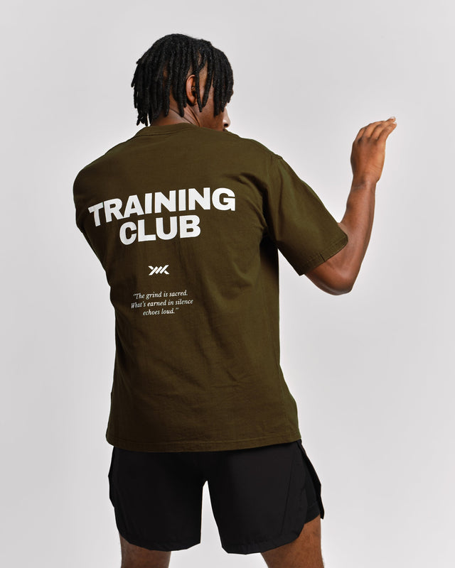 Caged T-Shirt Training Club - Khaki Green