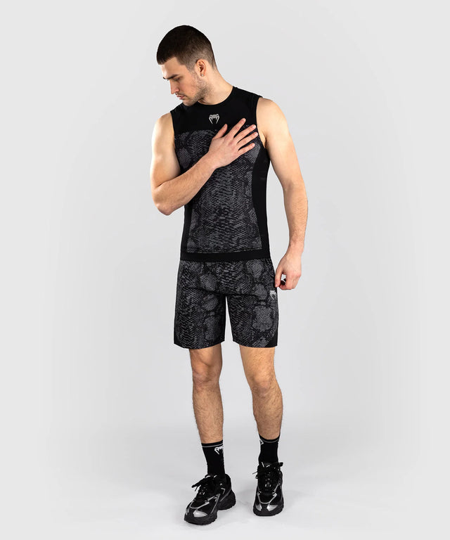 Venum Rashguard uden ærmer G-Fit Scales – Sort/Grå