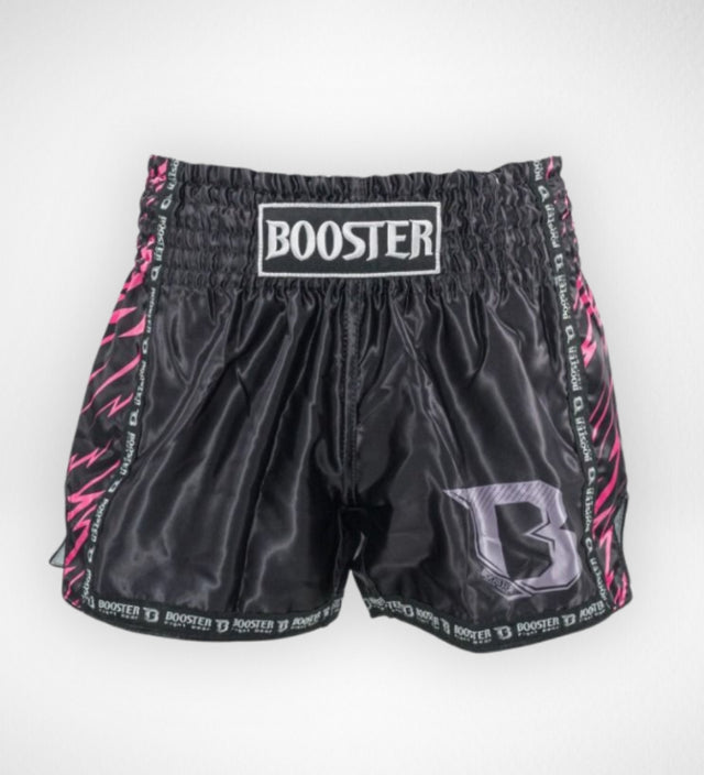 Shorts de kickboxing Booster Combat Enfant – Noir/Rose